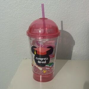 New Disney Graduation Minnie Mouse Flashing Cup NWT